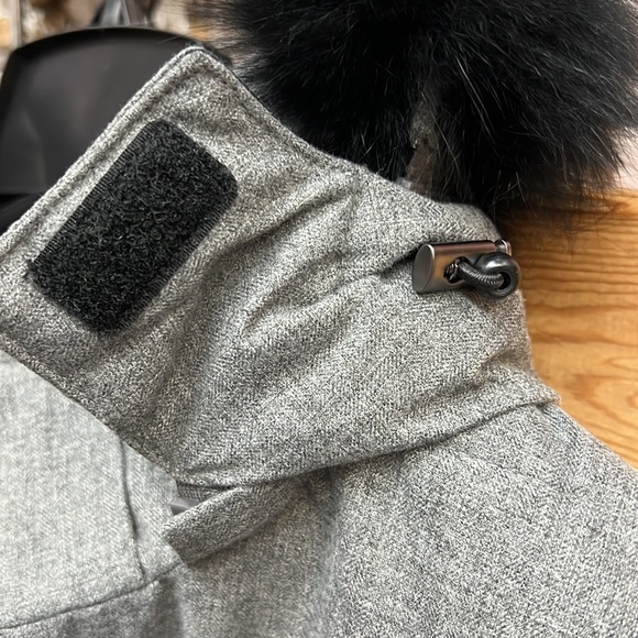 NWT,tahari mens real fur top puffer jacket light grey - Picture 13 of 17